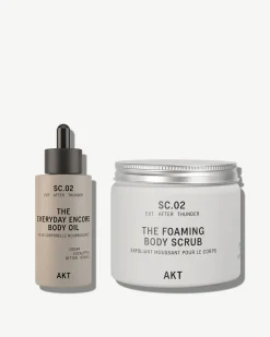 AKT SC.02 After Thunder Polish & Glow Duo: The Foaming Body Scrub x The Everyday Encore Body Oil