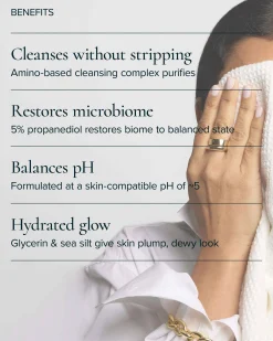 Aura Cleanse Gentle Foaming Gel Cleanser for Dry Skin with Algae