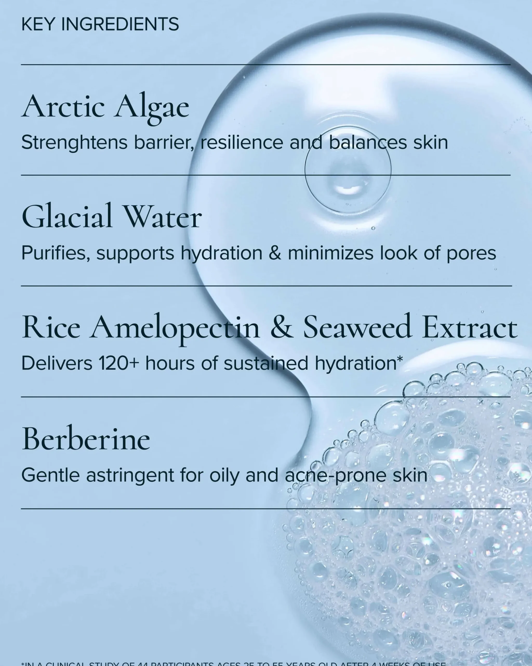Aura Cleanse Gentle Foaming Gel Cleanser for Dry Skin with Algae