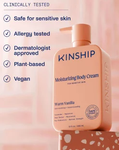 Barrier-Repair Moisturizing Body Cream for Sensitive Skin (Warm Vanilla)