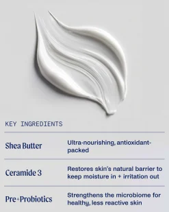 Barrier-Repair Moisturizing Body Cream for Sensitive Skin (Warm Vanilla)