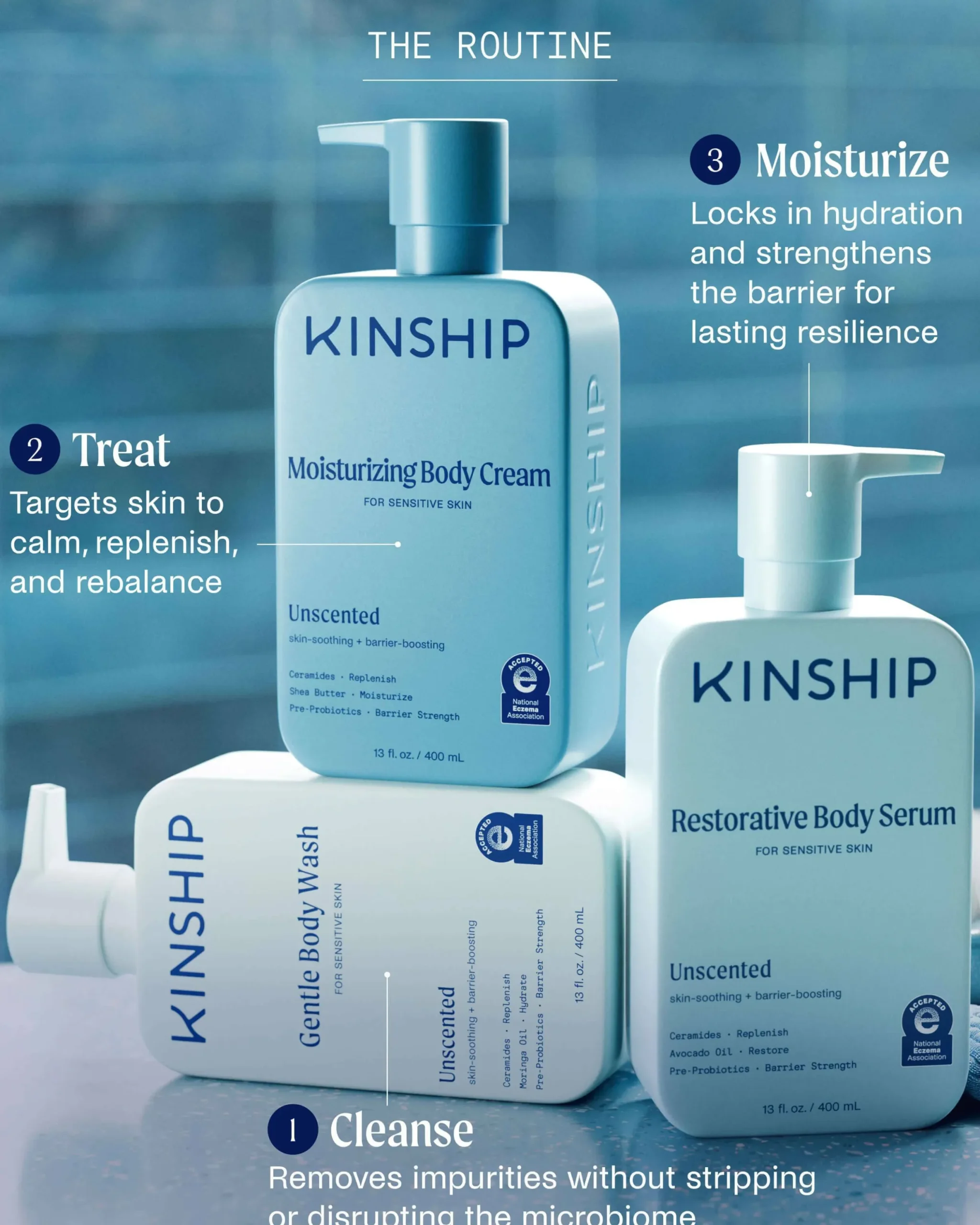 Barrier-Repair Moisturizing Body Cream for Sensitive Skin (Unscented)