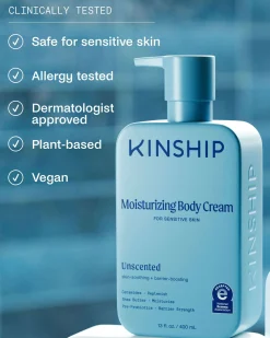 Barrier-Repair Moisturizing Body Cream for Sensitive Skin (Unscented)