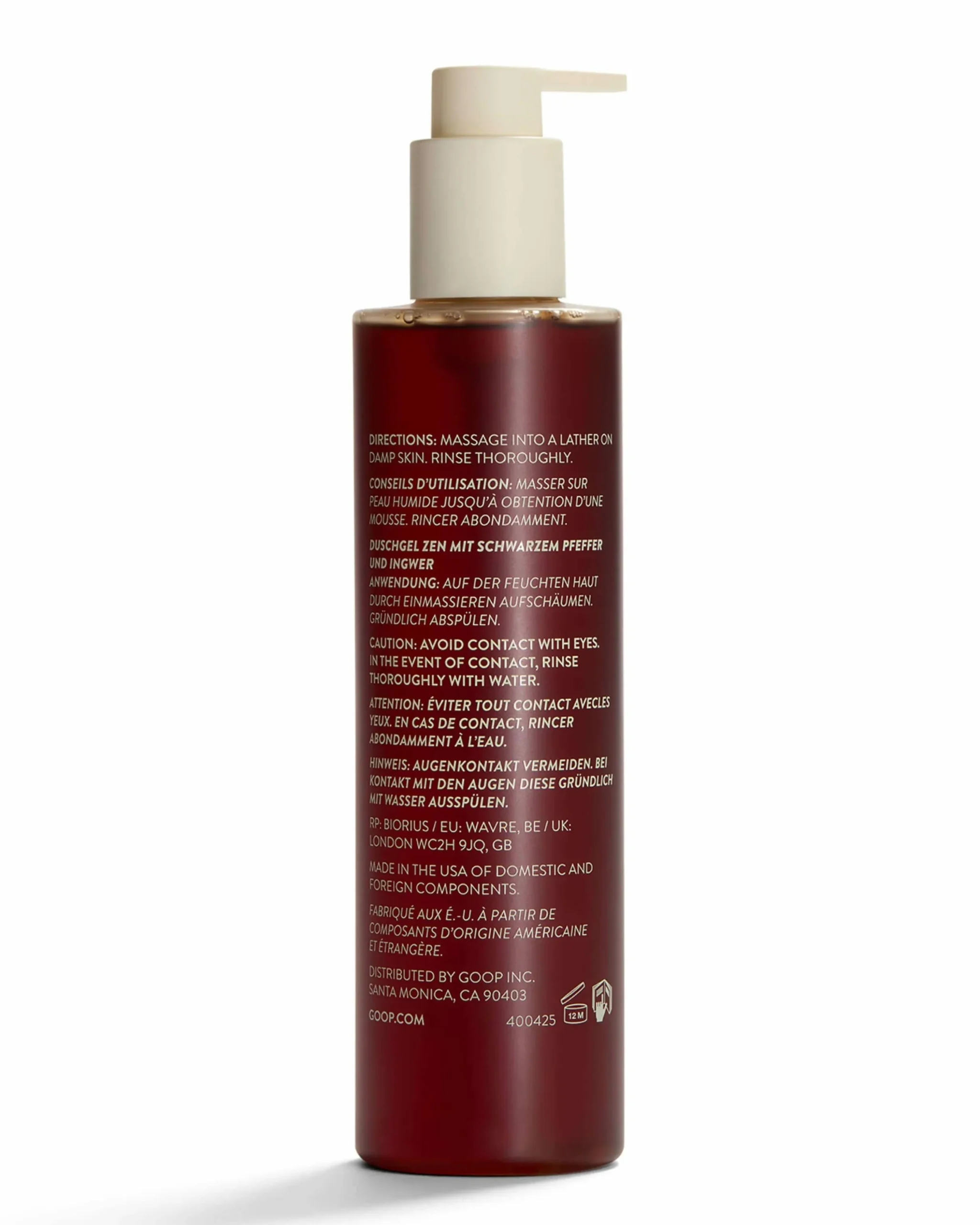 Black Pepper + Ginger Grounding Body Wash