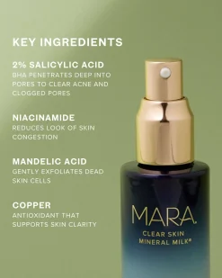 Clear Skin Mineral Milk 2% Salicylic Acid Acne Treatment with Niacinamide + Copper