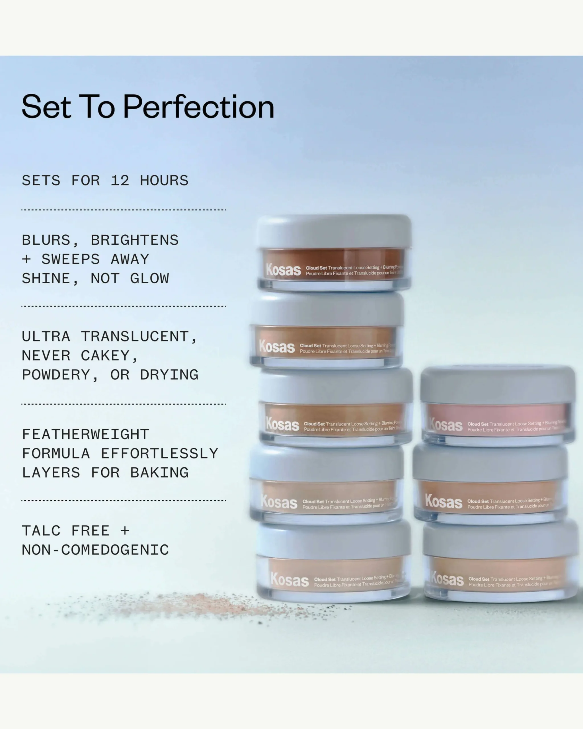 Cloud Set Translucent Loose Setting + Blurring Powder