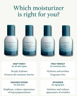 Deep Thirst Vetiver Root + Hyaluronic Acid Moisturizer for Dry Skin