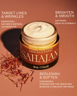 Eternal Glow Cream with Vitamin C, Baukuchiol, Ceramides + Saffron