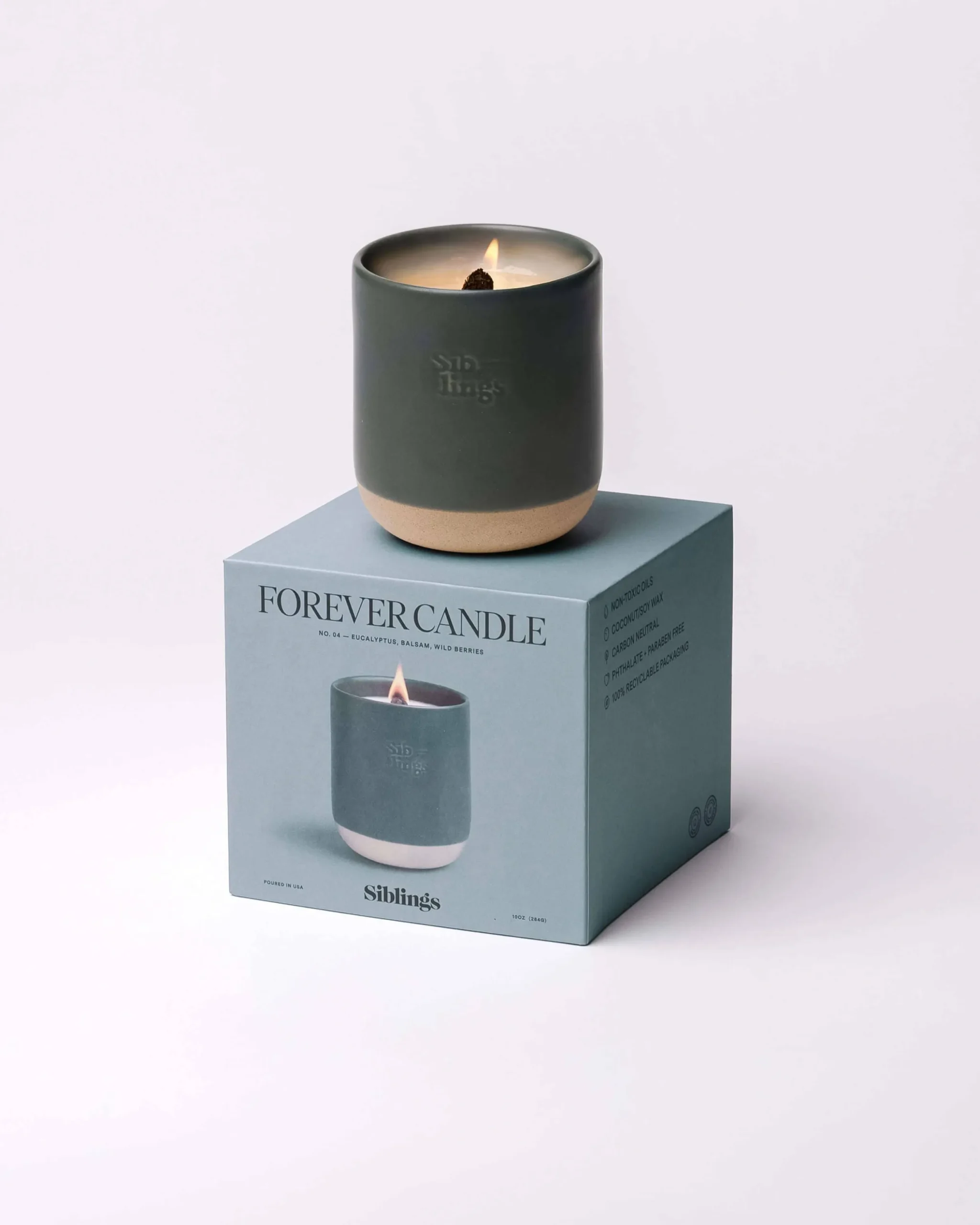 Forever Candle No 04 — Eucalyptus, Balsam, Wild Berries