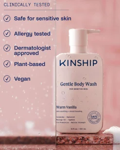 Gentle Hydrating Body Wash for Sensitive Skin (Warm Vanilla)