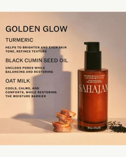 Golden Milk Cleanser with Turmeric , Vitamin C + Black Cumin Seed Oil