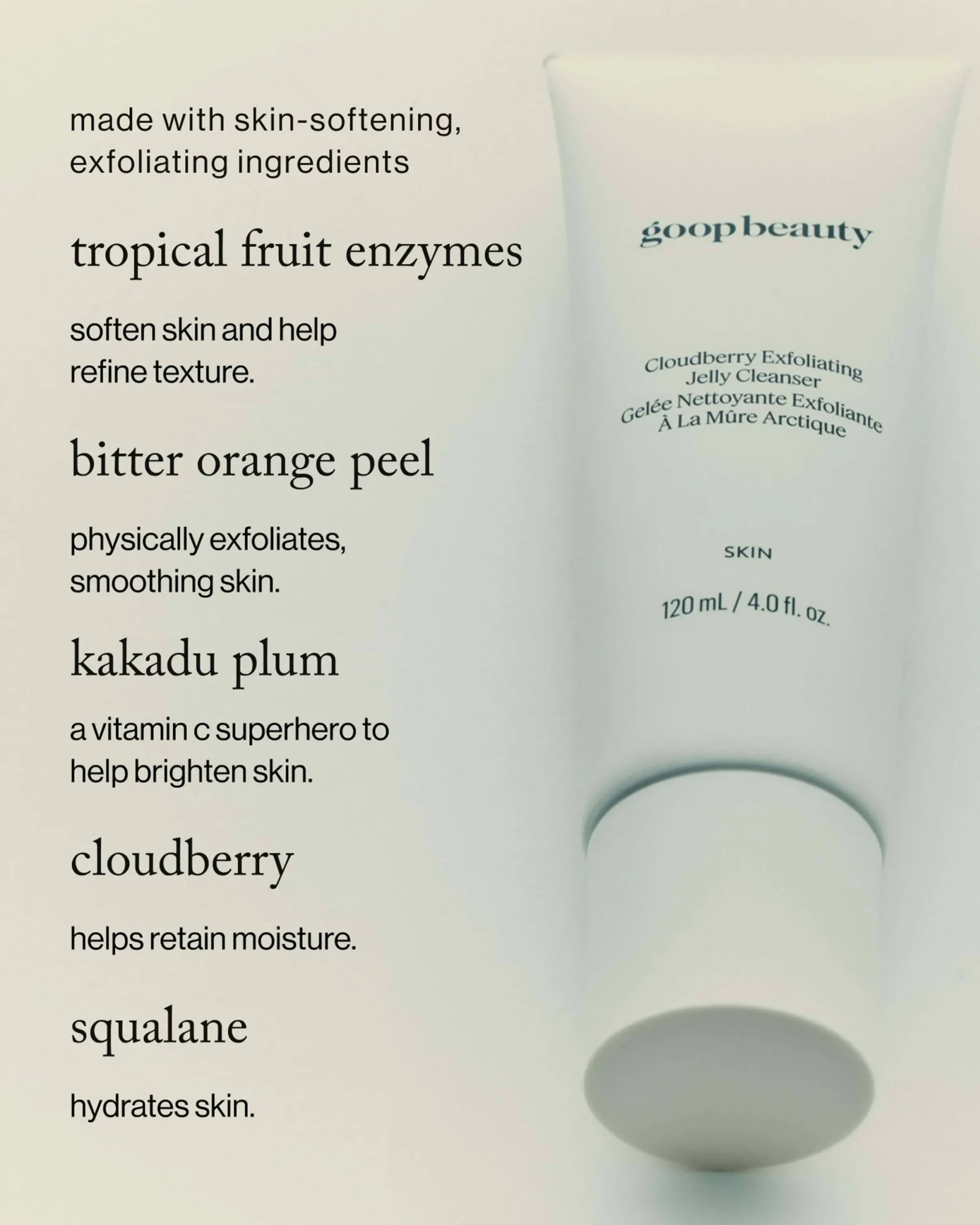 GOOPGLOW Cloudberry Exfoliating Jelly Cleanser
