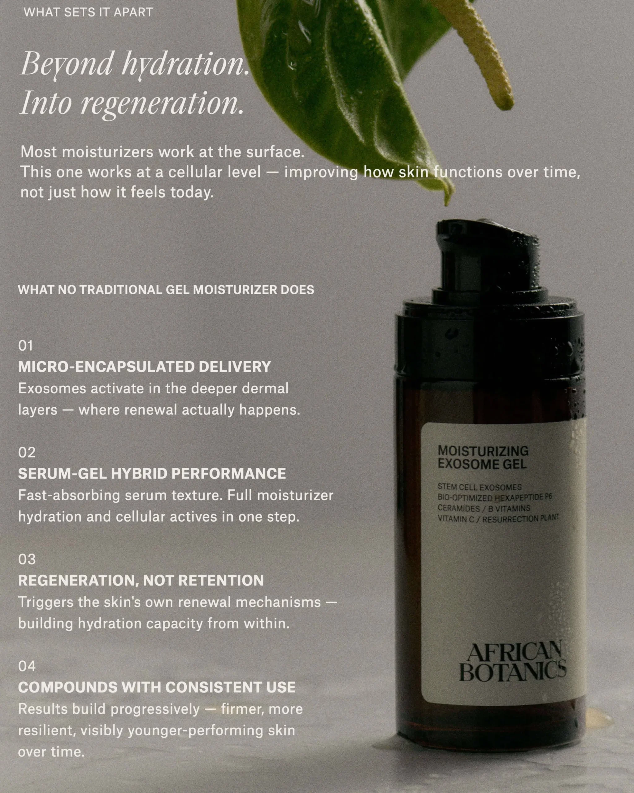 Moisturizing Exosome Advanced Regenerative Gel Moisturizer