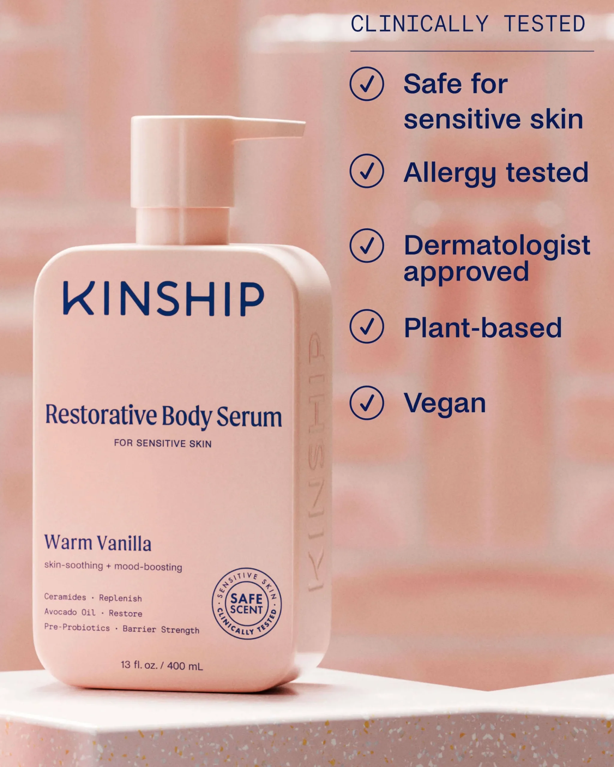 Restorative Body Serum for Dry & Sensitive Skin (Warm Vanilla)
