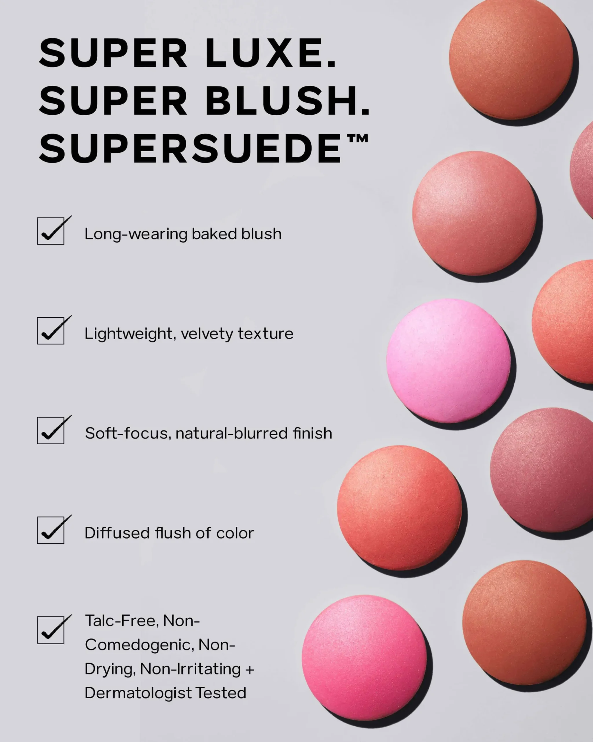 SuperSuede™ Radiant Talc-Free Baked Powder Blush
