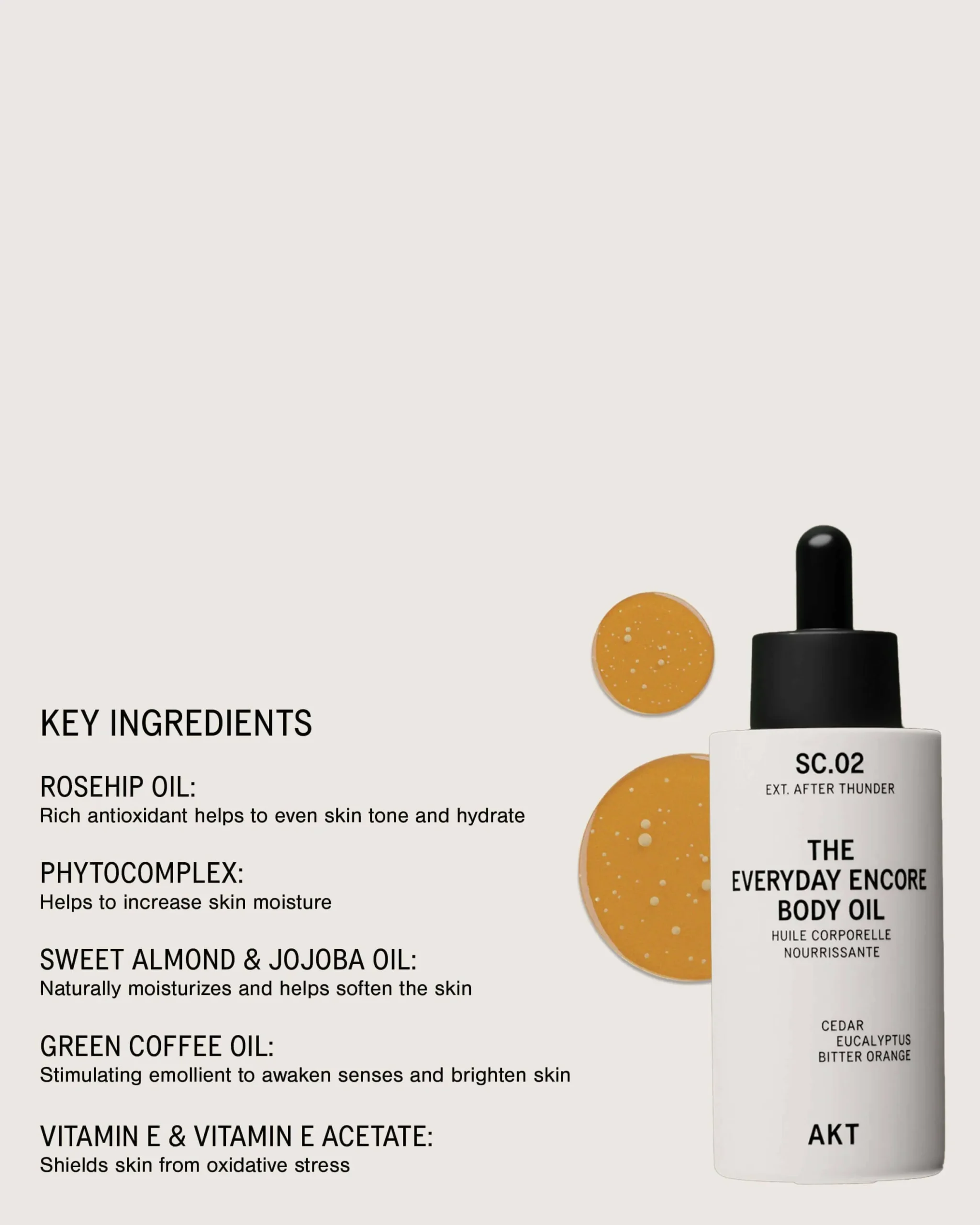 The Everyday Encore Body Oil After Thunder