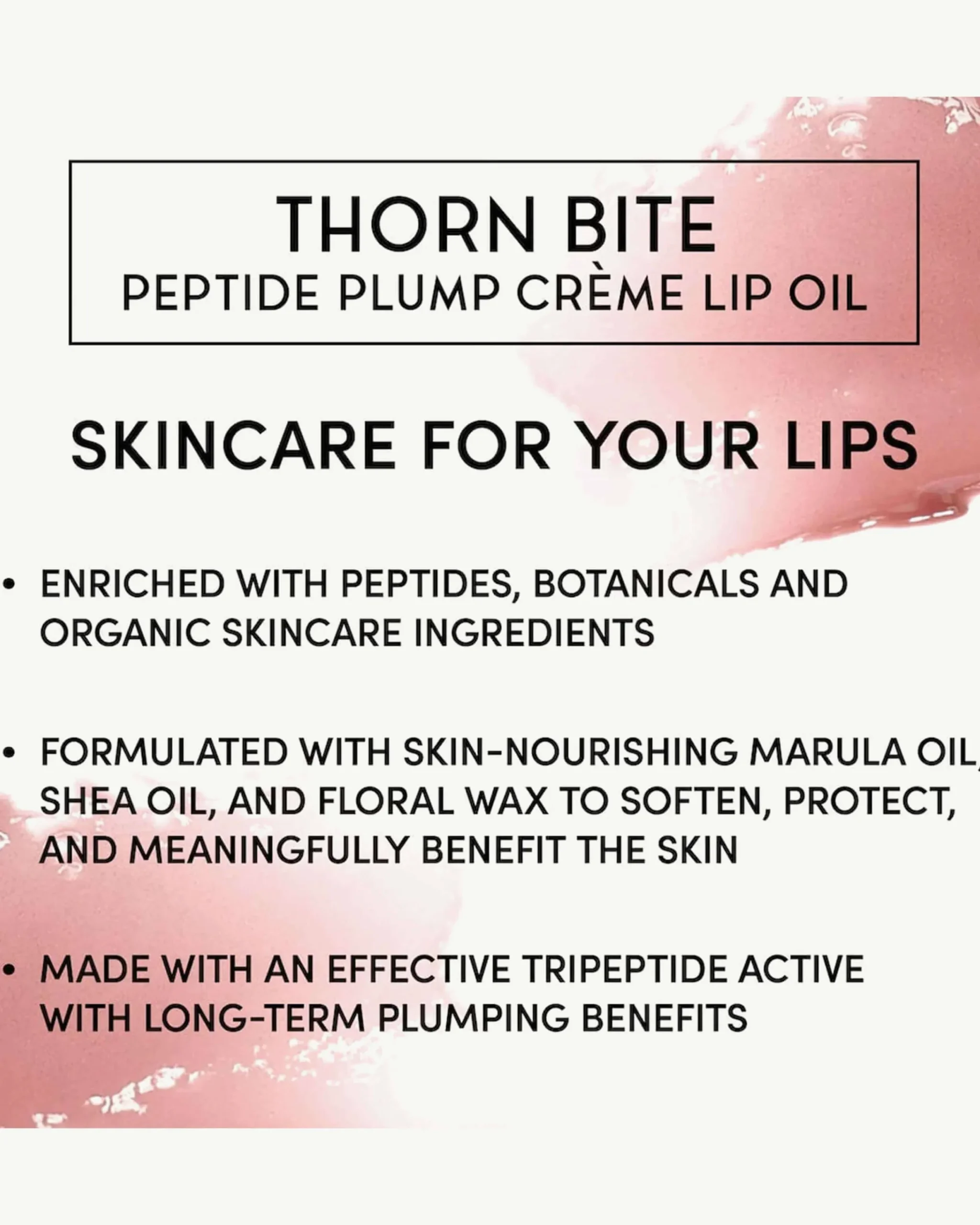 Thorn Bite Peptide Plump Crème Lip Oil