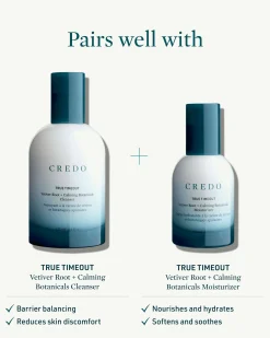 True Timeout Vetiver Root + Calming Botanicals Moisturizer for Sensitive Skin