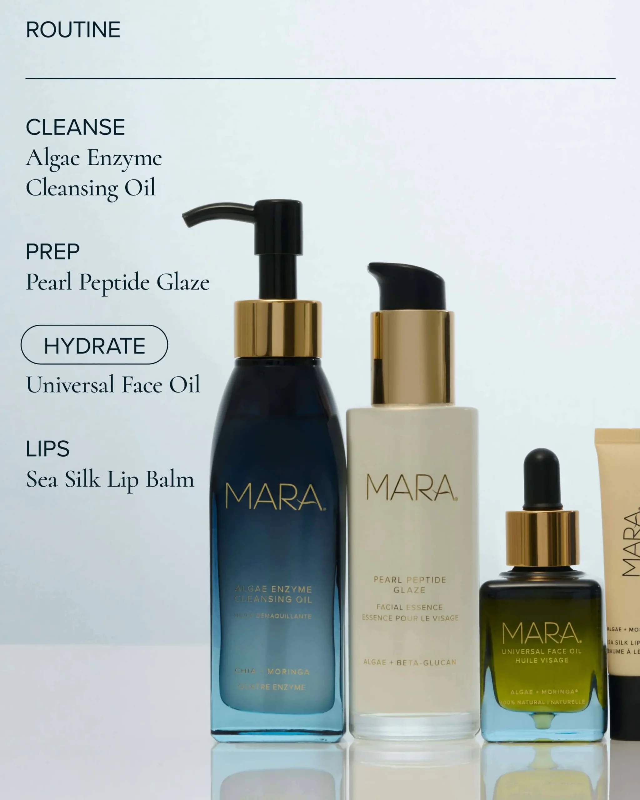Universal Hydrating Face Oil for Anti-Aging and Glow with Algae + Moringa